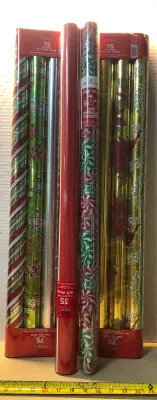 10 rolls of Christmas wrap