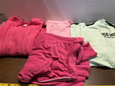 large jacket , 3ct sweater , XL Tshirt