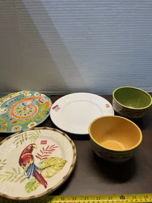 3ct plates ,2ct  bowls