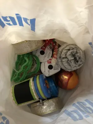 Bag of random Christmas stuff