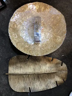 3pc golden home decor