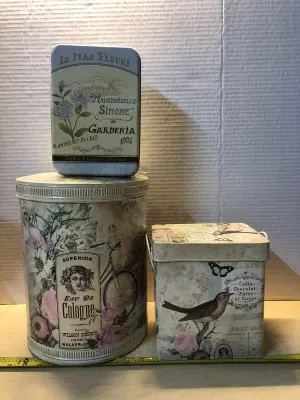 3pc tin containers