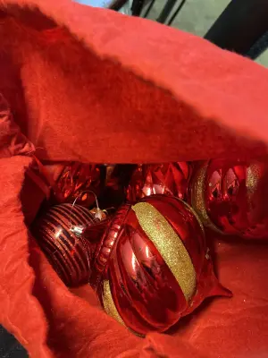 bag of large ornaments