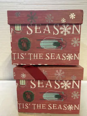 2 christmas boxes