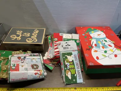 2ct decorative gift boxes, christmas decor