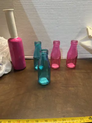 colorful vases