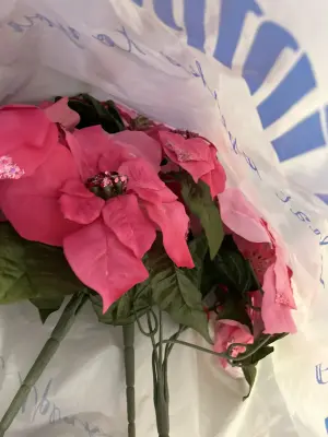 large faux flowers