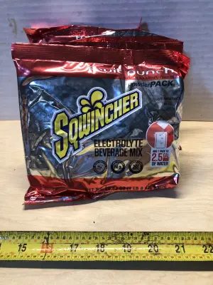 4 bags 23.83oz each electrolyte beverage mix fruit punch