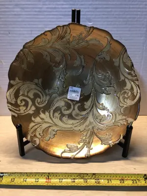 Pier 1 decorative plate with stand
