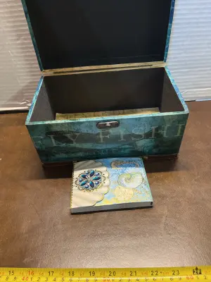 decorative box and little notebook