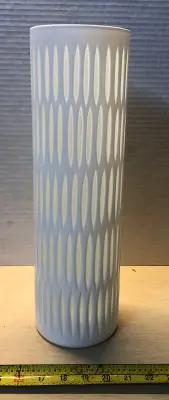 Tall white vase