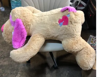 Large stuffed dog