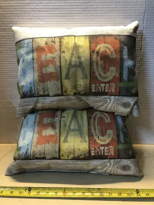 2pc beach throw pillows