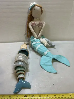 mermaid windchime and decor