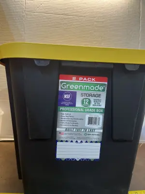 12 gallon tote with lid