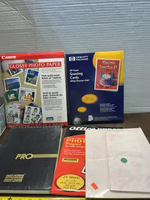 notebook , photo paper & greeting cards