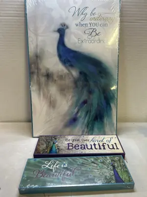 3 ct peacock decor