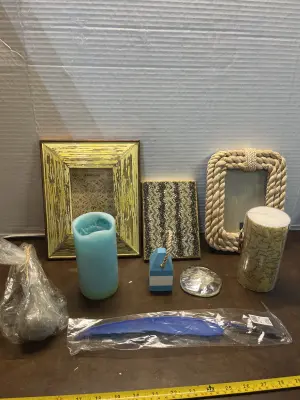 picture frames & 3ct candles