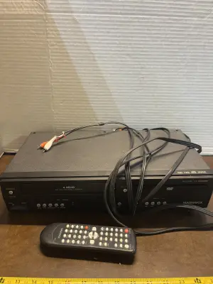 VCH tape/DVD player with remote