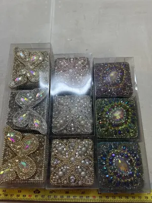 3 packs of mini beaded boxes
