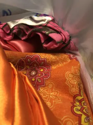 Bag of assorted fabric