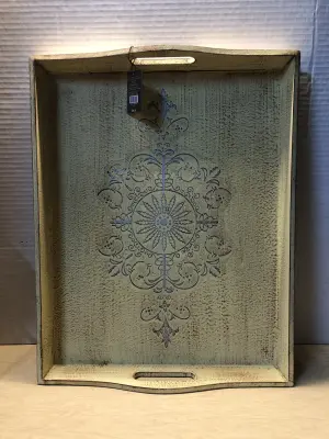Wooden serving tray