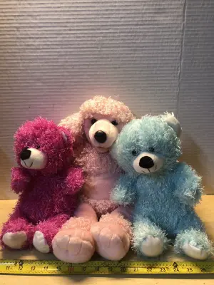 3pc stuffed animals