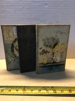 3pc book boxes