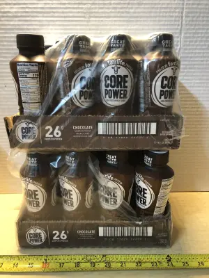 2packs 12 bottles each core power chocolate protein shake exp:6/27/26