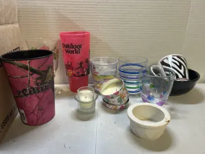 glass and plastic ware