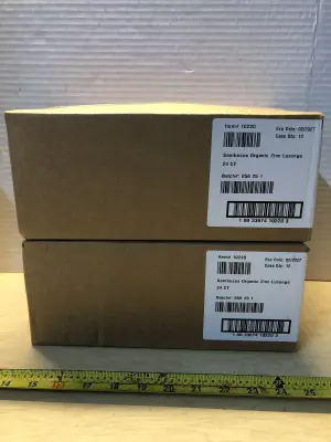 2 boxes 24ct unit each organic zinc lozenge exp:2/27