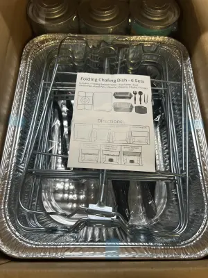 set of 6 chafing dish