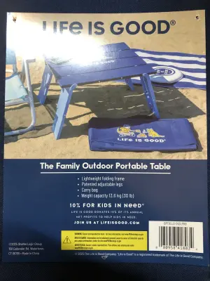 Family outdoor portable table