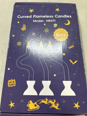 6 ct curved decorative candles