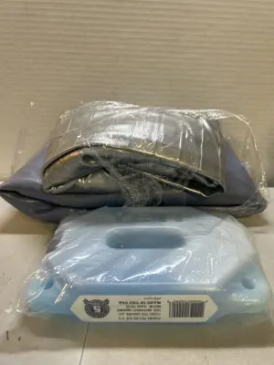 2 yoga balls , yeti ice pack