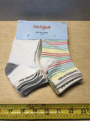 Low cut kids 4T-5T socks