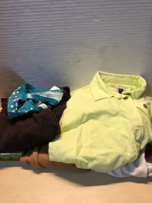 3 shirts size small, sweater size Xs , Xs panties