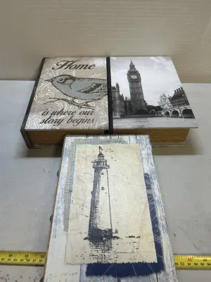 3ct false book containers