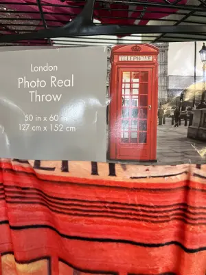 london Photo real throw blanket