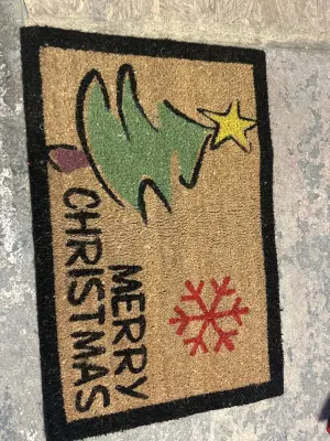christmas door mat