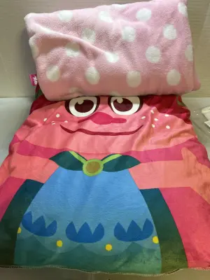 poppy troll pillow with blanket