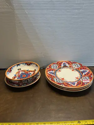 5ct plate & bowl set