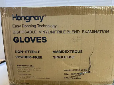 box of disposable gloves