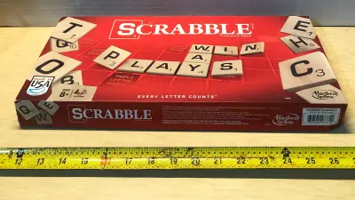 Board game scrabble opened as is