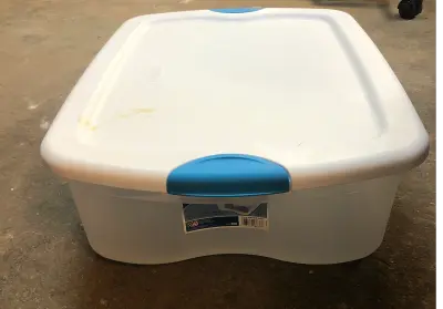 35qt clear sterilite tote