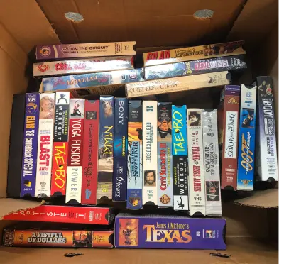 26 assorted VHS tapes