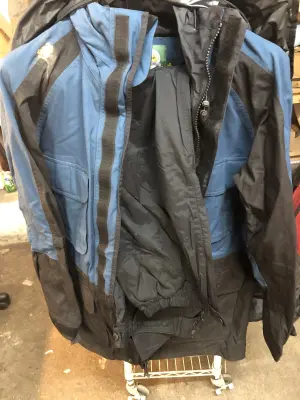 Cabelas dry plus jacket size medium tall spot on arm , Columbia pants size men’s large