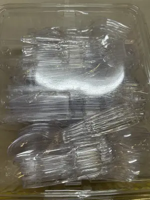 lot of plastic ware