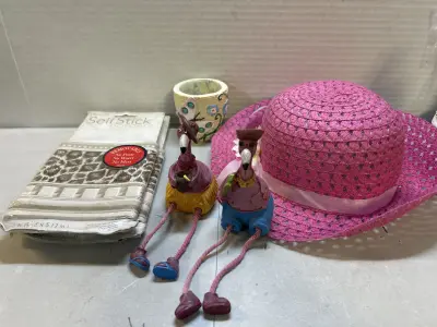2ct 5yd self stick border , candle holder, decor and hat
