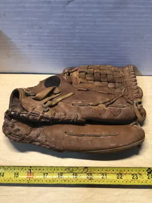 Vintage used baseball glove